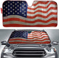 Big Hippo Sun Shade, Windshield Sun Shade American Flag Sunshades Keep Vehicle Cool Protect Your Car from Sun Heat & Glare Best UV Ray Visor Protector(Size: 63"X 28.5")