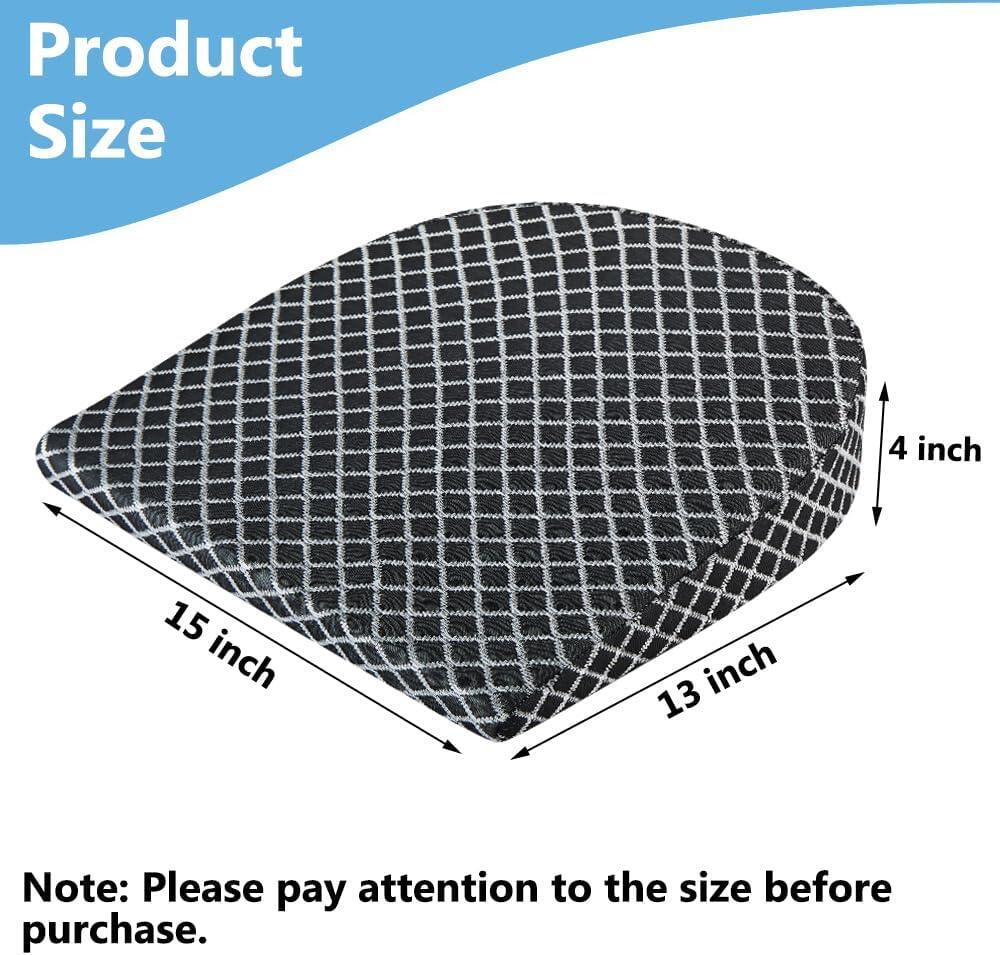 Big Hippo Pregnancy Pillow Wedge Memory Foam Wedge Pillow for Belly Support Maternity Wedge Pillow Pregnancy Wedge Pillows for Sleeping Back Knees Legs, Black