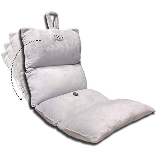 Folding Back Support Cushion, Leg Pillows for Elevation Blood Circulation, Bed Wedge Pillow for Multi Position Use, Foam Pillows for Sleeping Reading - Work for Lumbar Support Knee Leg Hip Pain(Gray)